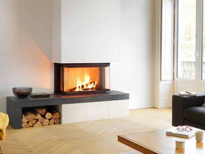 Cheminée à foyer, Victoria de chez Turbofonte